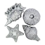 קונכיות כסף מבצק סוכר