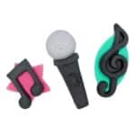 מקרופון שחור בצק סוכר