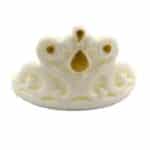 כתר מלכה לבן בצק סוכר