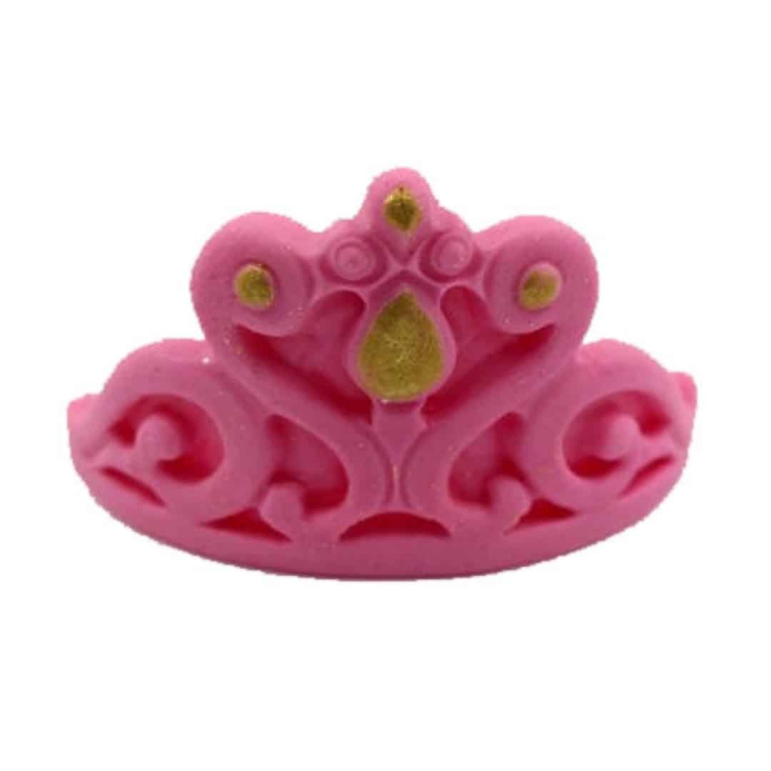 כתר נסיכה ורוד בצק סוכר – תמונה 1