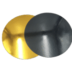 תחתית 4 ממ לעוגה עגולה 29 סמ זהב/שחור