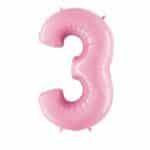 בלון מילר ורוד בהיר מט ספרה 3 מילר "34