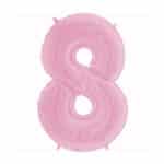 בלון מילר ורוד בהיר מט ספרה 8 מילר "34
