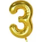 בלון מילר זהב בהיר מט ספרה 3 מילר "34