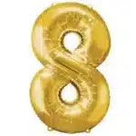 בלון מילר זהב בהיר מט ספרה 8 מילר "34