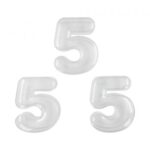 מספר שקוף מספר 5 למילוי