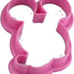 חותכן פלסטיק מיקי מאוס ראש ורוד