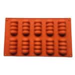 תבנית סילקון שקעים 10 יח' מלבן 4 טבעות