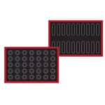 משטח סילקון מחורר דו צדדי מקרונים/איקלרים