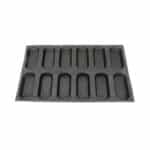 תבנית מיקרופייבר שקעים מחוררת ל 12 איקלרים 13*4.7*2.2 ס"מ