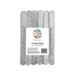 מקלות מגנום אקרילי גדולות כסף 12 יח