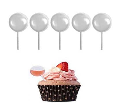 15 יח טפטפות מיני עיגול לקינוחים וסופגניות 0.4 מל 5 סמ