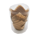 מאפינס נייר פסים טבעי זהב 20 יח'