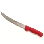 סכין בשר משופע חריצים 25 ס"מ ידית אדומה פלסטיק ארקוס