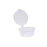 מיכל פלסטיק לרטבים עם מכסה 50 יח OZ 1