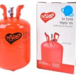 מיכל גז הליום חד פעמי לשימוש ביתי מתאים לכ 50 בלונים
