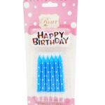 נר גמבו צבעוני כוכבים תכלת