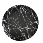 משטח MDF שיש שחור עם כסף 29 ס"מ עגול