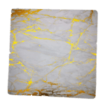 משטח MDF שיש לבן עם זהב 29 ס"מ ריבוע