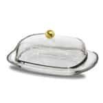 כלי איחסון חמאה ידית זהב