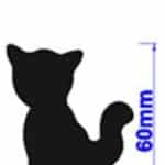 חותכן פלסטיק חתול 5-6 סמ