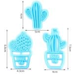 סט 3 חותכני קקטוסים