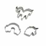 3 חותכני חד קרן (גוף,ראש וקשת בענן מתכת