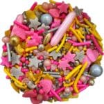 סוכריות מיקס פנטזיה ורוד זהב כסף 100 גרם