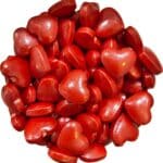 סוכריות לב אדום מטאלי 100 גרם