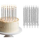 24 נרות כסף + 12 מעמדים כסף