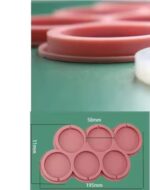 ⁦תבנית סיליקון ליצירת שלושה עיגולים שטוחים 3,4,5, סמ⁩ – תמונה ⁦2⁩