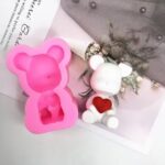 ⁦תבנית סיליקון תלת מימד דוב יושב ג-7 סמ⁩ – תמונה ⁦2⁩