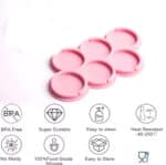 תבנית סיליקון ליצירת שלושה עיגולים שטוחים 3,4,5, סמ