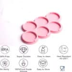 תבנית סיליקון ליצירת שלושה עיגולים שטוחים 3,4,5, סמ