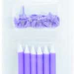 12 נרות ג'מבו סגלגל + 12 מעמדים