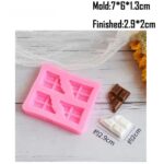 ⁦תבנית סילקון הטבעה קוביות שוקולד⁩ – תמונה ⁦5⁩