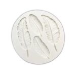 ⁦תבנית סילקון הטבעה עלי נוצה⁩ – תמונה ⁦2⁩