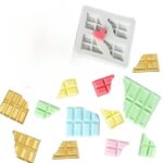 תבנית סילקון הטבעה קוביות שוקולד