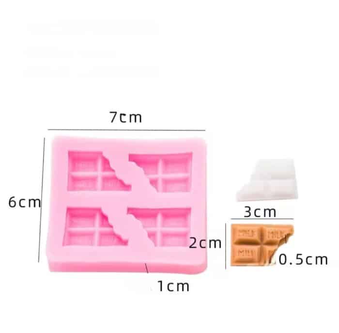 ⁦תבנית סילקון הטבעה קוביות שוקולד⁩ – תמונה ⁦3⁩