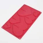 ⁦תבנית סיליקון לבבות משתלבים⁩ – תמונה ⁦2⁩