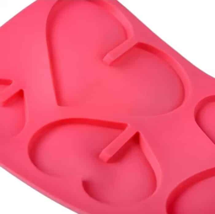 ⁦תבנית סיליקון לבבות משתלבים⁩ – תמונה ⁦3⁩