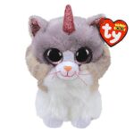 בובת TY עינים גדולות S - אשר החתול עם קרן