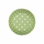 מאפינס ירוק נקודות לבנות וילטון