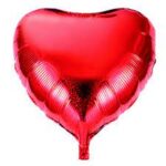 בלון לב אדום