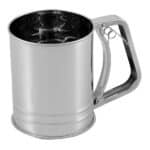 נפה קפיץ משולשת לקמח ואבקת סוכר 9.5 נירוסטה