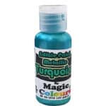 צבע ג'ל טורקיז מטאלי/גואש מג'יק קולור