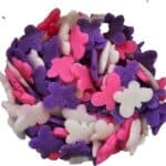 סוכריות פרפרים ורוד לבן סגול 70 גרם