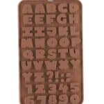 תבנית סילקון אותיות פונט לונה גודל אות 1.4 סמ