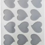 תבנית סילקון לבבות לקישוטי שוקולד