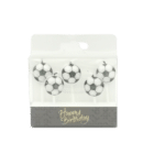 5 נרות כדורגל עם גליטרים